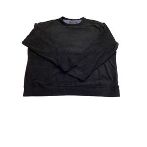 JACHS NY Mens XL Black Sueded Crewneck Sweatshirt Premium Outdoor